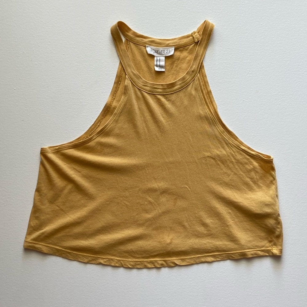 Mustard Yellow Crop Top. Perfect for summer! 🌴💕